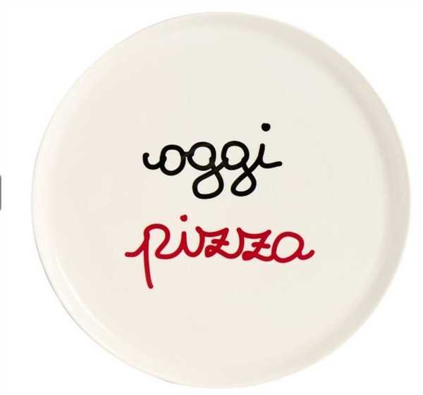 PIATTO PIZZA CERAMICA OGGI PIZZA D.31,5CM