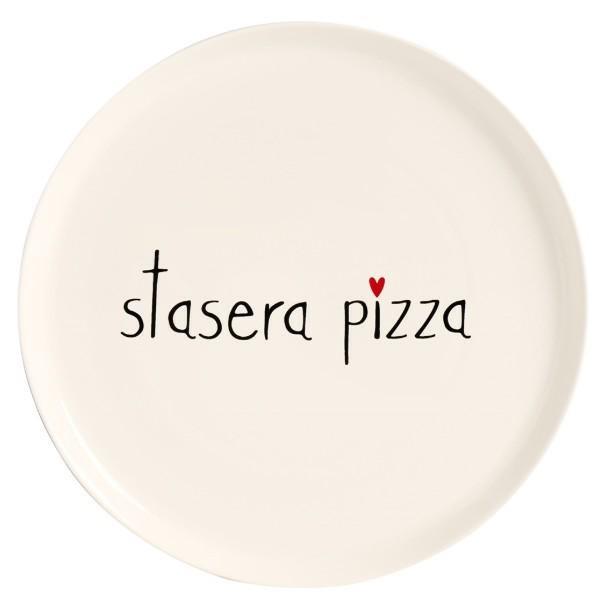 PIATTO PIZZA CERAMICA STASERA PIZZA D.31,5CM