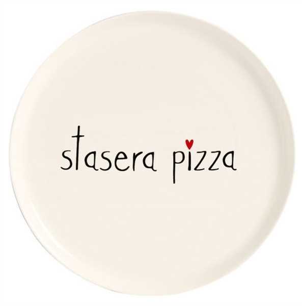 PIATTO PIZZA CERAMICA STASERA PIZZA D.31,5CM