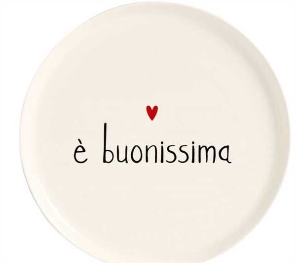 PIATTO PIZZA CERAMICA E' BUONISSIMA D.31,5CM