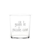 BICCHIERE VETRO 35CL GODITI LE PICCOLE COSE