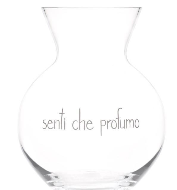 VASO IN VETRO SENTI CHE PROFUMO D.23XH.30CM