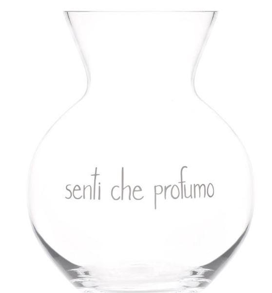 VASO IN VETRO SENTI CHE PROFUMO D.23XH.30CM