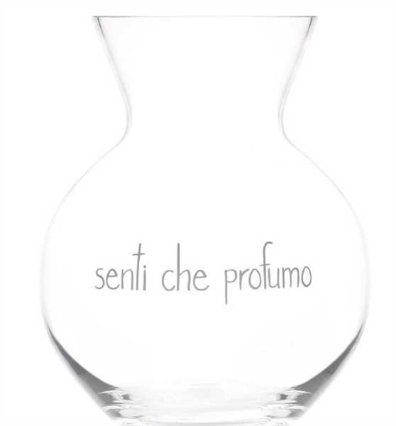 VASO IN VETRO SENTI CHE PROFUMO D.23XH.30CM