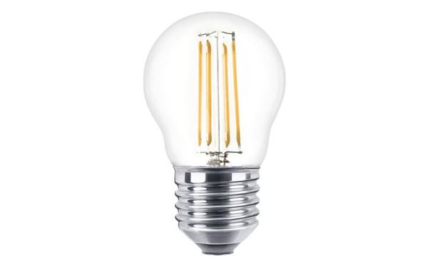 LAMPADINA LED FILAMENTO E27 VETRO 4W 2700K LUCE CALDA 470LM