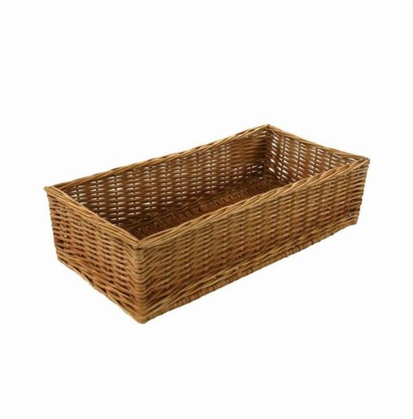 CESTA ESPOSITORE VIMINI DRITTA RETT.CM60X30H15