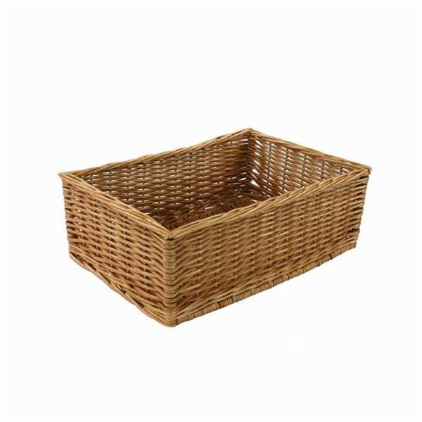 CESTA ESPOSITORE VIMINI DRITTA RETT.CM50X35H17