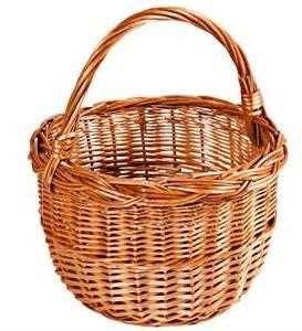 CESTO ROSA VIMINI ROSSO INTERO DM.30 H.39 MADE IN CROAZIA