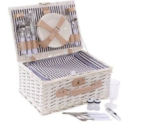 CESTO VALIGIA PICNIC VIM. BIA 4P B.FRIGO 40X28H18 MADE IN CH
