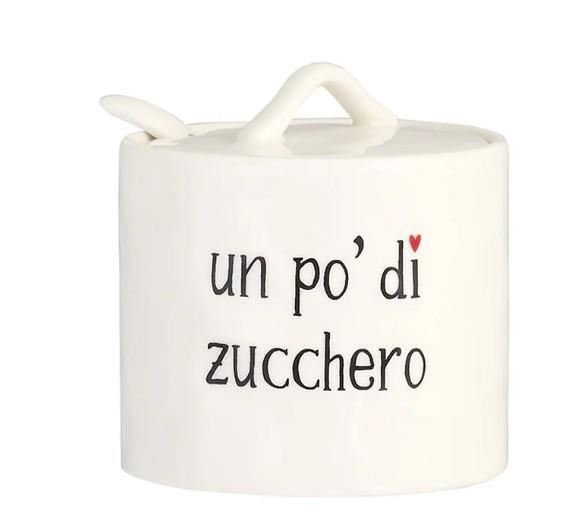 ZUCCHERIERA CERAMICA UN PO' DI ZUCCHERO D.8.3X8.5CM