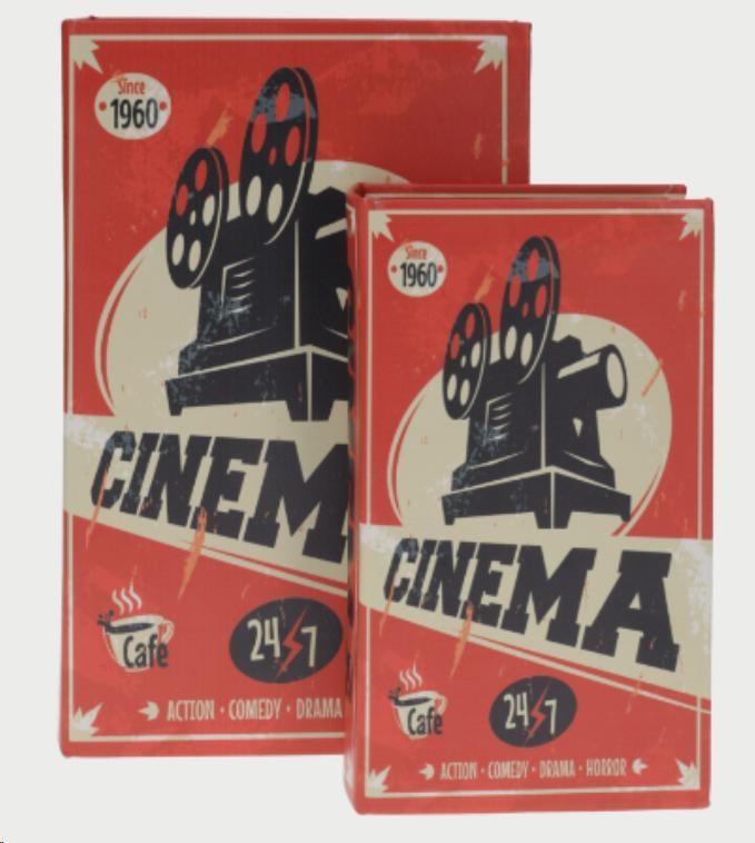 COPPIE SCATOLE CINEMA IN MDF 7X27XH.18CM