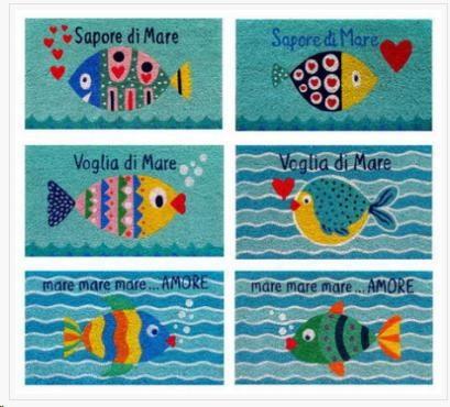 ZERBINO COCCO SAPORE DI MARE CM40X70 6ASS.