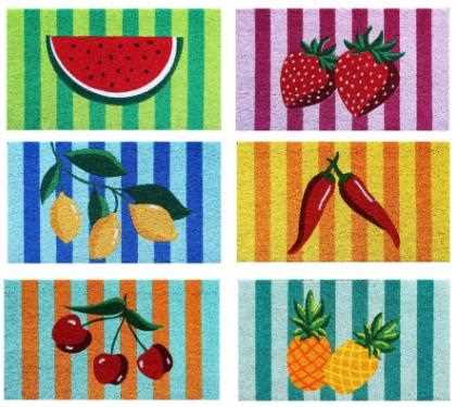 ZERBINO COCCO FRUTTA CM40X70 6ASS.