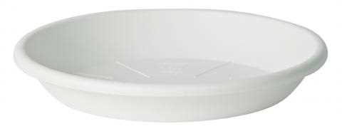 SOTTOVASO TONDO BIANCO MEDEA Ø44XH5.8 CM IN RESINA
