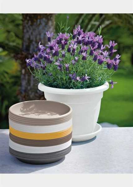 SOTTOVASO TONDO BIANCO MEDEA Ø44XH5.8 CM IN RESINA