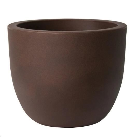 VASO DA ESTERNO IN RESINA TONDO ETRIA RUGGINE CM. Ø34 H28