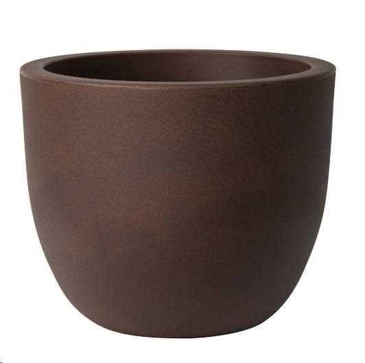 VASO DA ESTERNO IN RESINA TONDO ETRIA RUGGINE CM. Ø34 H28