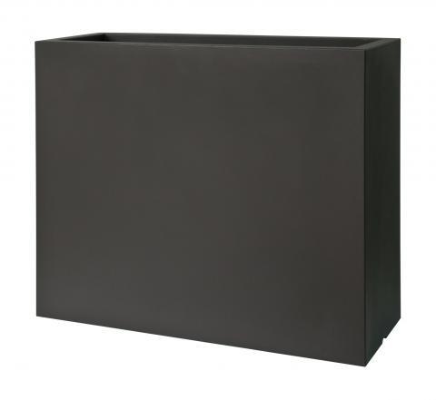 VASO CASSETTA DA ESTERNO KUBE HIGH NERO PERLA CM.80X30XH70