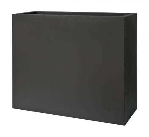 VASO CASSETTA DA ESTERNO KUBE HIGH NERO PERLA CM.80X30XH70