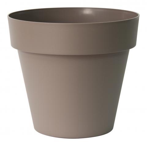 VASO DA ESTERNO TONDO MITU PAC TORTORA CM.Ø60XH53 IN RESINA