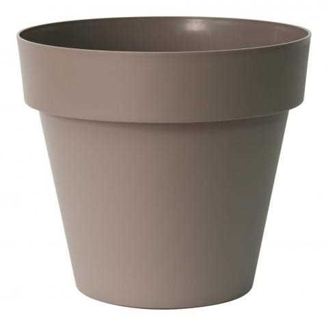 VASO DA ESTERNO TONDO MITU PAC TORTORA CM.Ø60XH53 IN RESINA