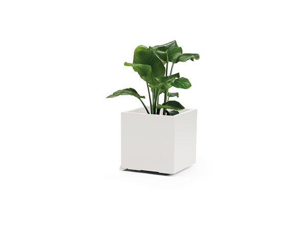 VASO CON RUOTE DA ESTERNO KEBE BIANCO CM.40x40x40H
