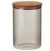BARATTOLO VETRO CON COPERCHIO IN ACACIA 1300ML