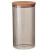 BARATTOLO VETRO CON COPERCHIO IN ACACIA 1800ML