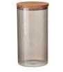 BARATTOLO VETRO CON COPERCHIO IN ACACIA 1800ML