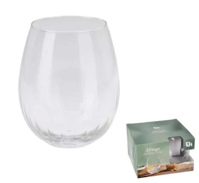 SET 4PZ BICCHIERI VETRO ACQUA 420ML