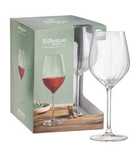 SET 4PZ CALICI VETRO VINO 500ML