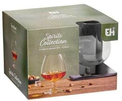 SET 4 PZ BICCHIERI VETRO COGNAC 370ML