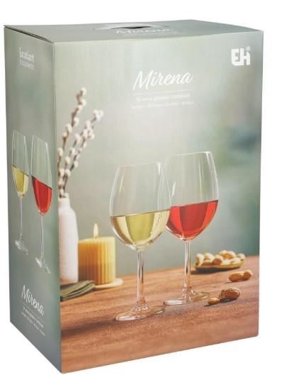 SET 6PZ. BICCHIERI VETRO VINO 580ML + 6PZ. 430ML