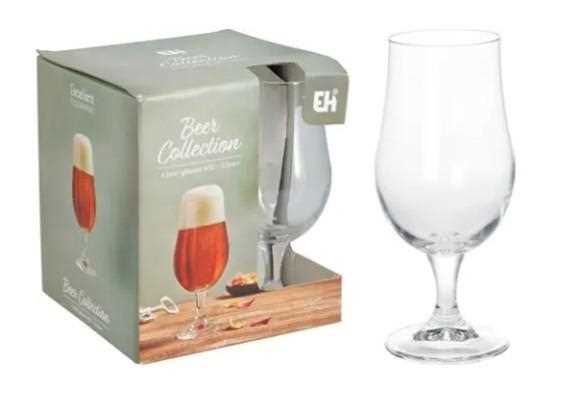 SET 4PZ BICCHIERI VETRO BIRRA 370ML