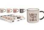 MUG CERAMICA 250ML 4ASS