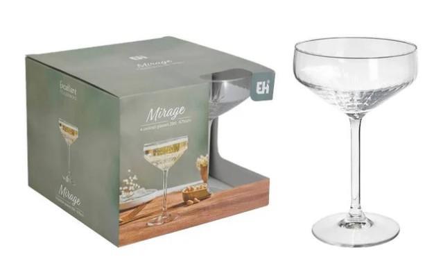 SET 4 PZ BICCHIERE VETRO COCKTAIL 300ML