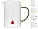 CARAFFA BOROSILICATO 1600ML 4ASS.
