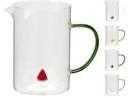 CARAFFA BOROSILICATO 1600ML 4ASS.