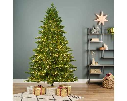 ALBERO NATALE PE/PVC GALLOWAY 4000LED L.CALDA Ø130XH.210CM