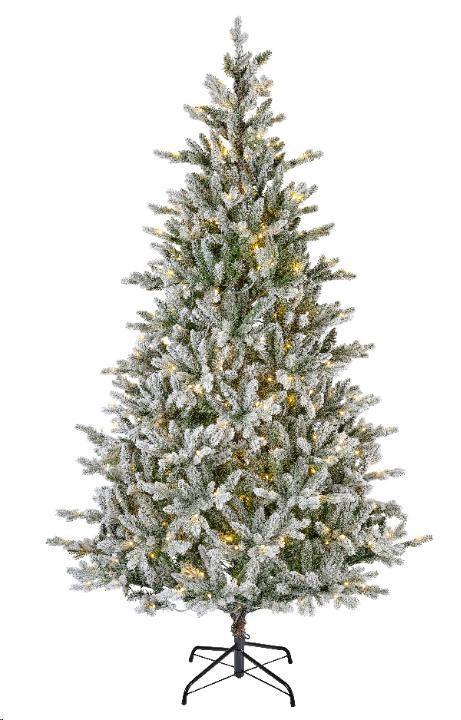 ALBERO C/NEVE PE/PVC ALLISON 320LED L.CALDA/CLAS.Ø112XH180CM