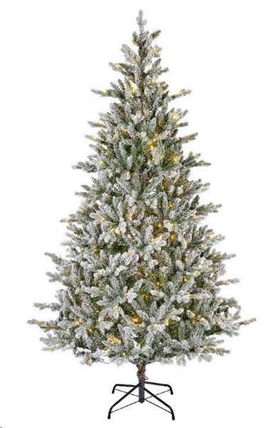 ALBERO C/NEVE PE/PVC ALLISON 320LED L.CALDA/CLAS.Ø112XH180CM