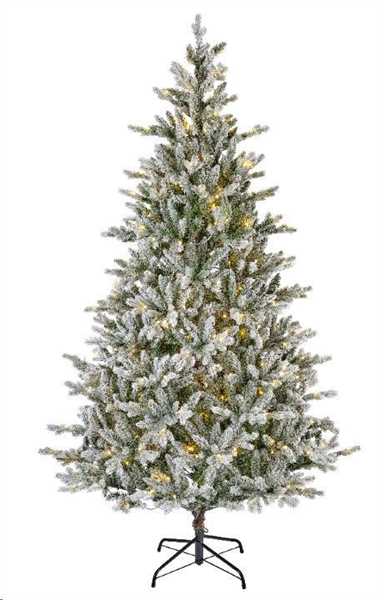 ALBERO C/NEVE PE/PVC ALLISON 320LED L.CALDA/CLAS.Ø112XH180CM