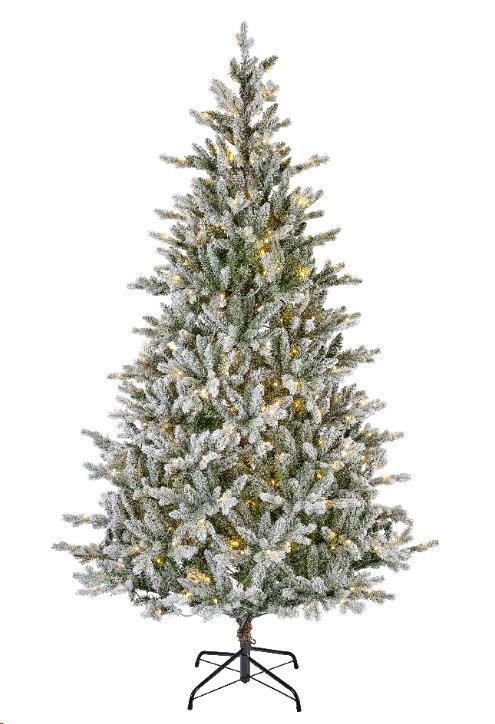 ALBERO C/NEVE PE/PVC ALLISON 560LED L.CALDA/CLAS.Ø152XH240CM