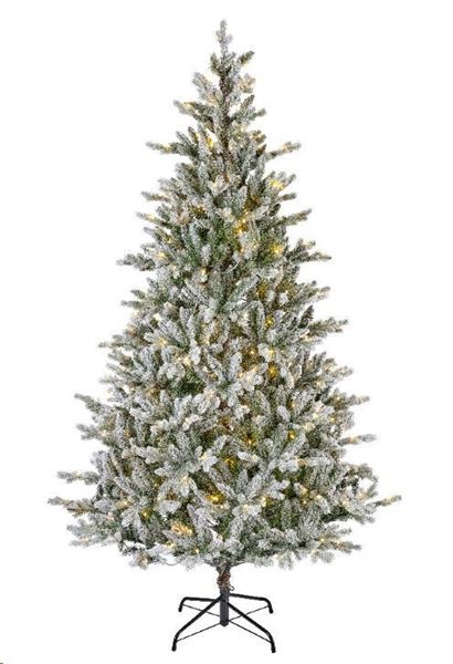 ALBERO C/NEVE PE/PVC ALLISON 560LED L.CALDA/CLAS.Ø152XH240CM