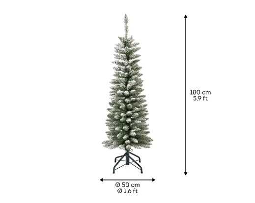 ALBRO NATALE PVC PENCIL PINE INNEVATO Ø50X H.180CM