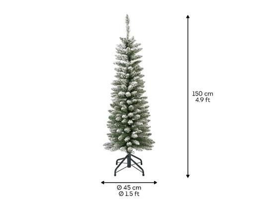 ALBERO NATALE  PVC PENCIL PINE INNEVATO Ø70XH.240CM