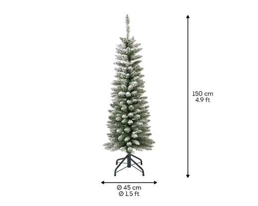 ALBERO NATALE  PVC PENCIL PINE INNEVATO Ø70XH.240CM