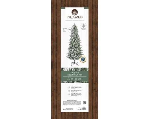 ALBERO NATALE PE/PVC KILLINGTON FIR GHIACCIATO Ø103X H.210CM