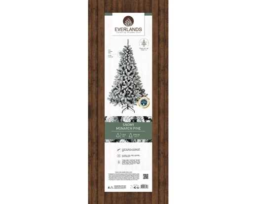 ALBERO NATALE PVC MONARCH PINE INNEVATO Ø96X H.150CM