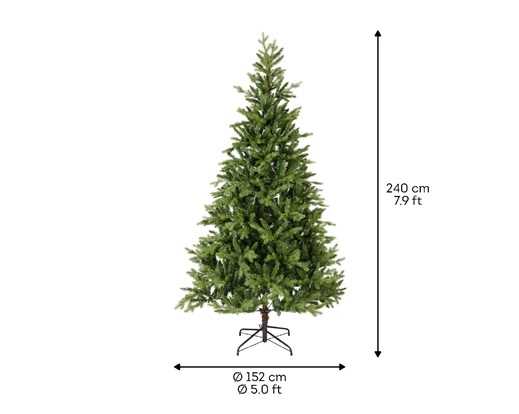 ALBERO NATALE PE/PVC ALLISON PINE Ø152 X H.240CM